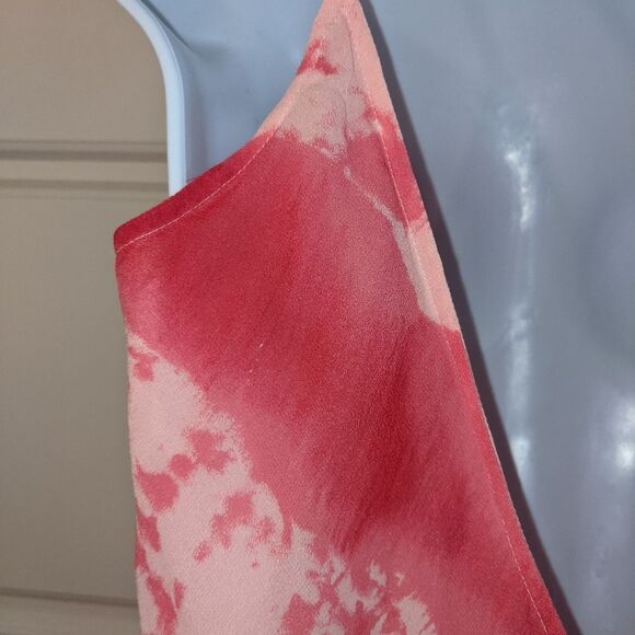 Vintage Banana Republic 100% Silk Midi Tie Dye Slip Dress - Picture 4 of 5